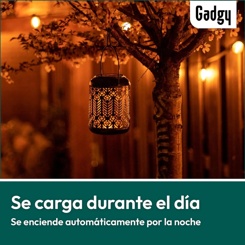 Luces solares para jardin -  Impermeable IP65, Juego de 2luces solares para jardin